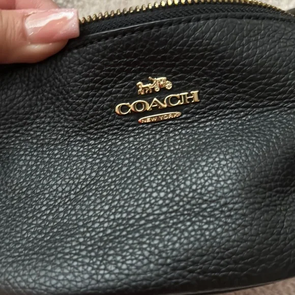 Coach Black Crossbody Bag with Gold Hardware - Picture 3 of 4